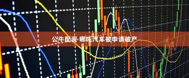 公牛配资 哪吒汽车被申请破产